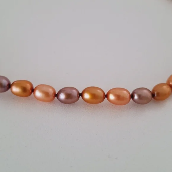 Honora Pearl Necklace in Warm Tones - Picture 3 of 5